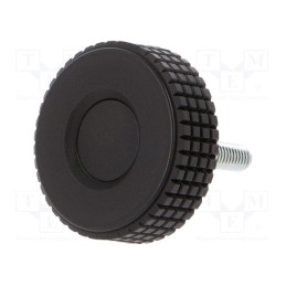 1 pcs x ELESA+GANTER - MBT.40 P-M6X20-C9 - Knob, Ø: 39.5mm, Ext.thread: M6, 30mm, H: 26.5mm, technopolymer PP