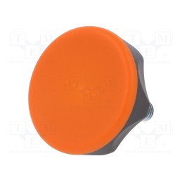 1 pcs x ELESA+GANTER - 222221-C2 - Knob, Ø: 45mm, Ext.thread: M8, 20mm, technopolymer PA, Cap: orange