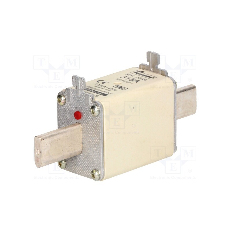 1 pcs x BUSSMANN - 315NHG1B - Fuse: fuse, 315A, 500VAC, 250VDC, ceramic,industrial, NH1