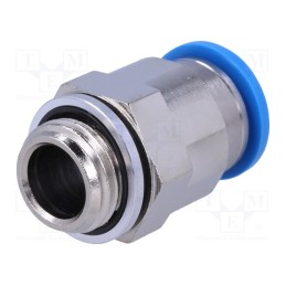 1 pcs x FESTO-186101 - Push-in fitting, straight, -0.95÷6bar, Gasket: NBR rubber, QS