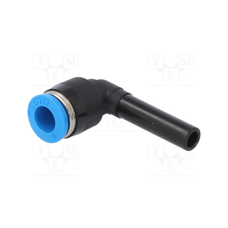 1 pcs x FESTO-153057 - Push-in fitting, angled 90°, -0.95÷6bar, Gasket: NBR rubber, QS