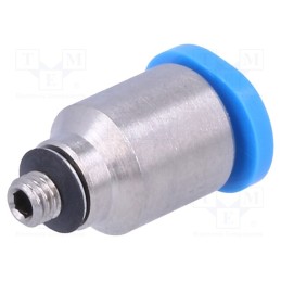 1 pcs x FESTO-153314 - Push-in fitting, straight, -0.95÷6bar, Gasket: NBR rubber, QSM
