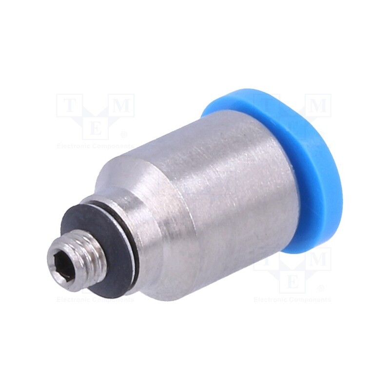 1 pcs x FESTO-153314 - Push-in fitting, straight, -0.95÷6bar, Gasket: NBR rubber, QSM