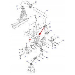 3972273m1 turbocharger gasket