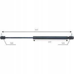 Gas spring for doors and rear window 200n zetor u