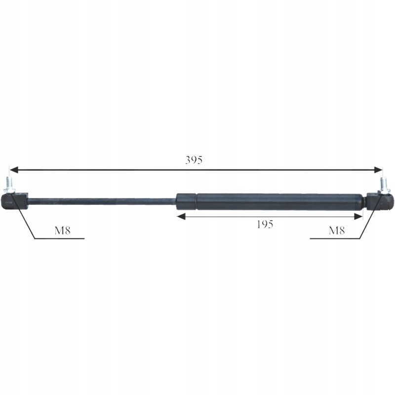 Gas spring for doors and rear window 200n zetor u