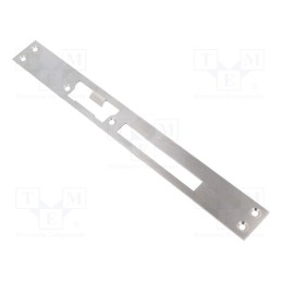 1 pcs x LOCKPOL - 902EL/28-RFW - Frontal plate, left,flat, W: 28mm, for electromagnetic lock