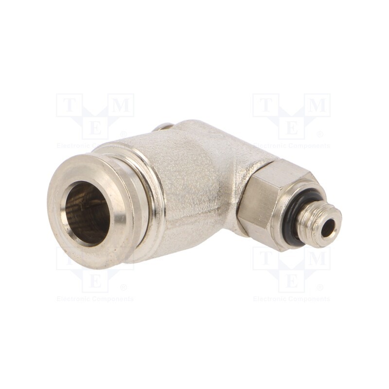 1 pcs x AIGNEP-57550 6-M5 - Push-in fitting, BANJO,angled, -0.99÷20bar, nickel plated brass