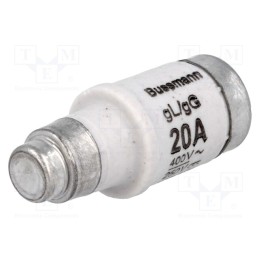 1 pcs x BUSSMANN - 20NZ02 - Fuse: fuse, 20A, 400VAC, 250VDC, ceramic,industrial, D02