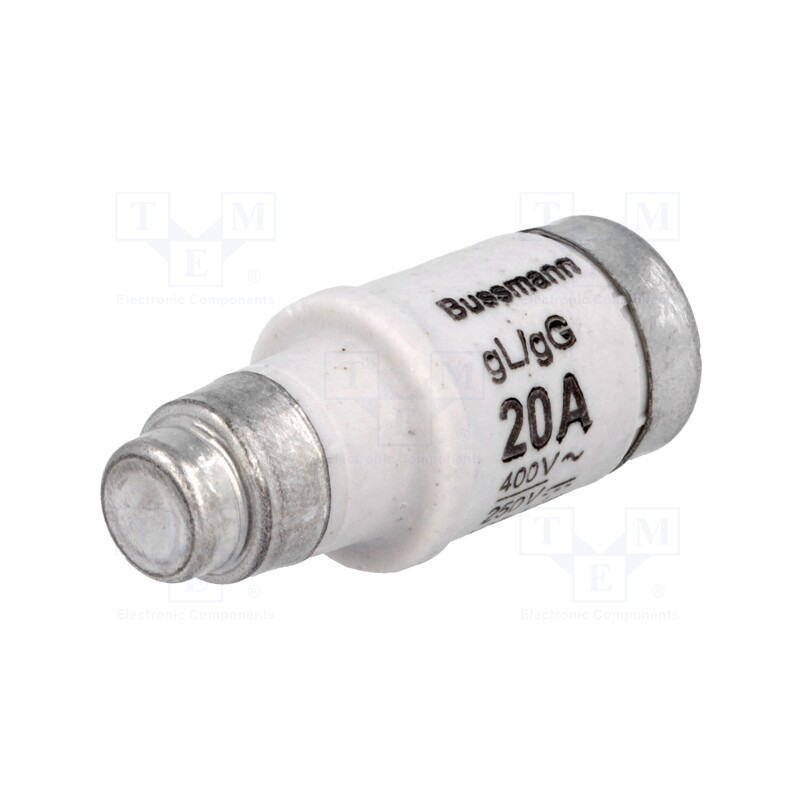 1 pcs x BUSSMANN - 20NZ02 - Fuse: fuse, 20A, 400VAC, 250VDC, ceramic,industrial, D02