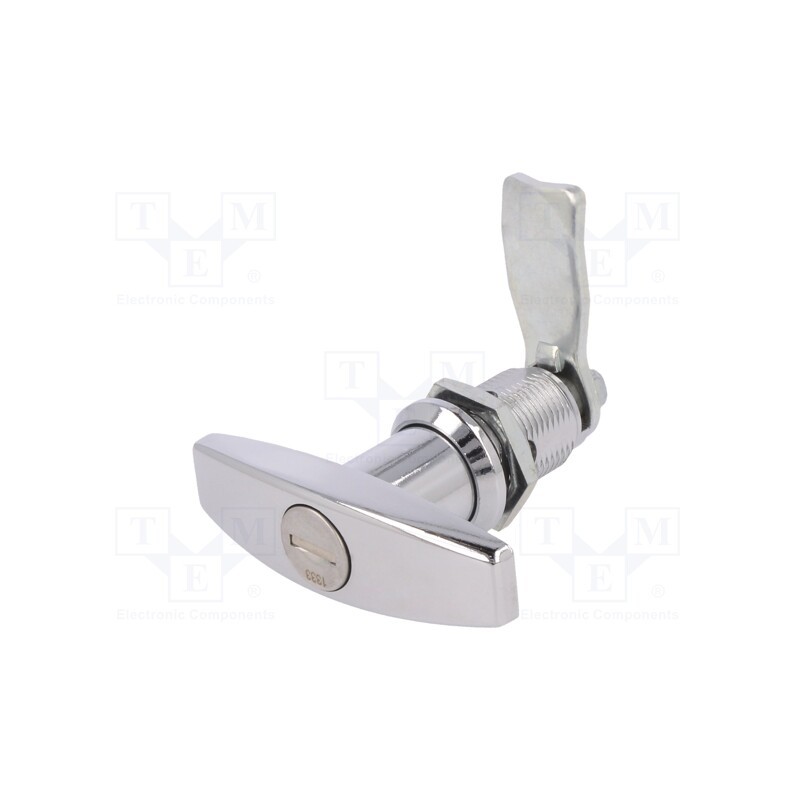 1 pcs x ROZTOCZE - 2.T30.001-30 - Lock, zinc and aluminium alloy, 30mm, chromium, Key code: 1333