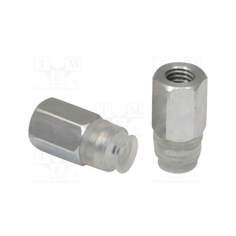 1 pcs x SCHMALZ-PFYN-6-SI-55-M5-IG - Suction cup, 6mm, M5-IG, Shore hardness: 55, 0.008cm3, 1.2N, PFYN