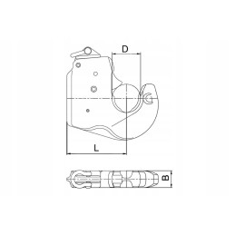 La201000 mounting hook, category 2l cbm