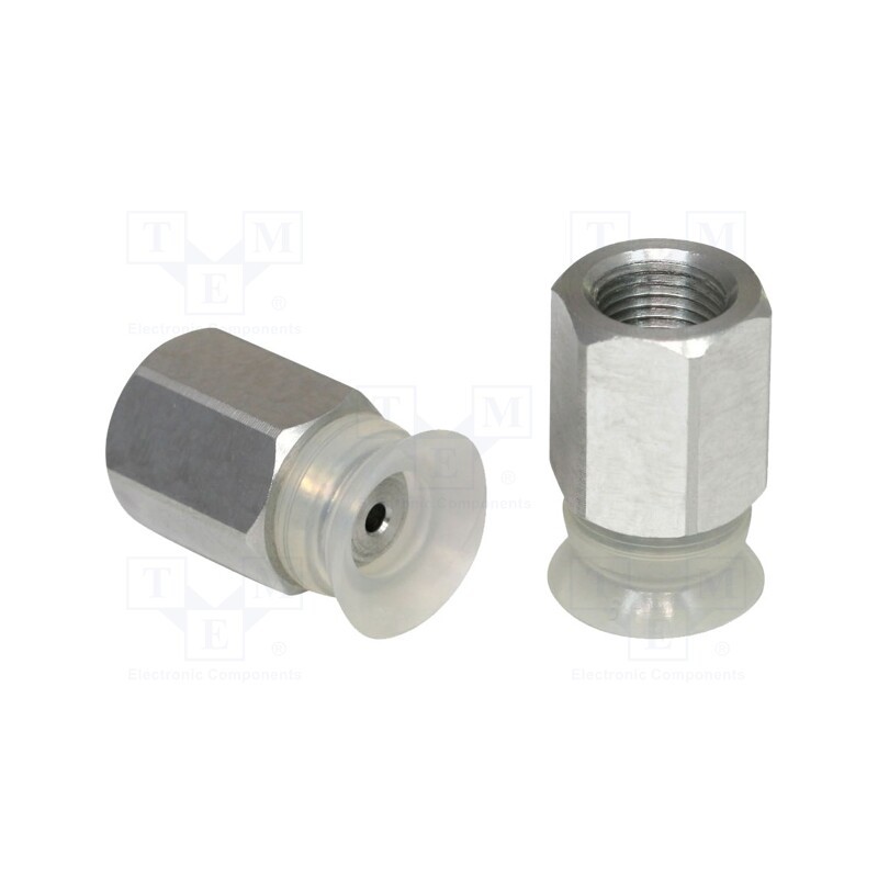 1 pcs x SCHMALZ-PFYN-15-SI-55-G1/8-IG - Suction cup, 15mm, G1/8-IG, Shore hardness: 55, 0.4cm3, 9N, PFYN