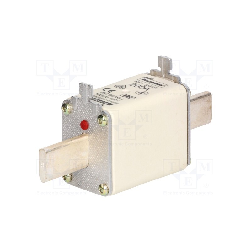 1 pcs x BUSSMANN - 200NHG1B - Fuse: fuse, 200A, 500VAC, 250VDC, ceramic,industrial, NH1