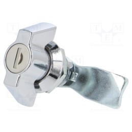 1 pcs x ROZTOCZE - 2.PM18.001-18 - Lock, zinc and aluminium alloy, 18mm, chromium, Key code: 1333