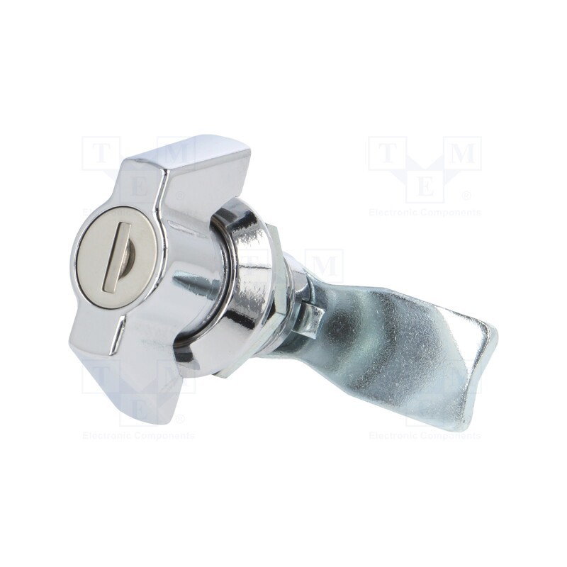 1 pcs x ROZTOCZE - 2.PM18.001-18 - Lock, zinc and aluminium alloy, 18mm, chromium, Key code: 1333