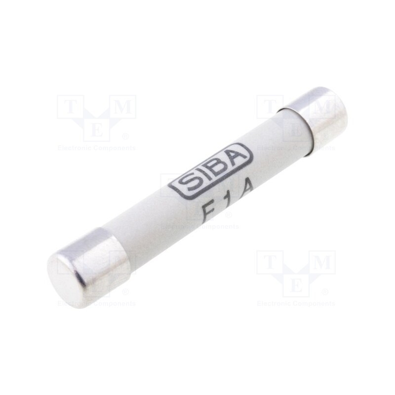 1 pcs x SIBA - 184000.1 - Fuse: fuse, quick blow, 1A, 1.2kVAC, industrial, 8x50mm, 7103401
