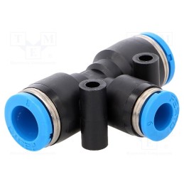 1 pcs x FESTO-153135 - Push-in fitting, straight,T-tap splitter, -0.95÷6bar, PBT, QS