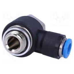 1 pcs x FESTO-186139 - Push-in fitting, angled 90°, -0.95÷6bar, Gasket: NBR rubber, QS