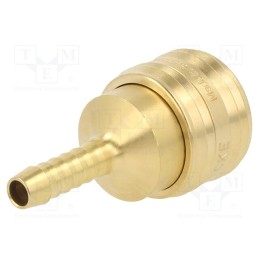 1 pcs x PNEUMAT-ES 6 T - Quick connection coupling, 0÷35bar, brass, 55mm, 1000l/min