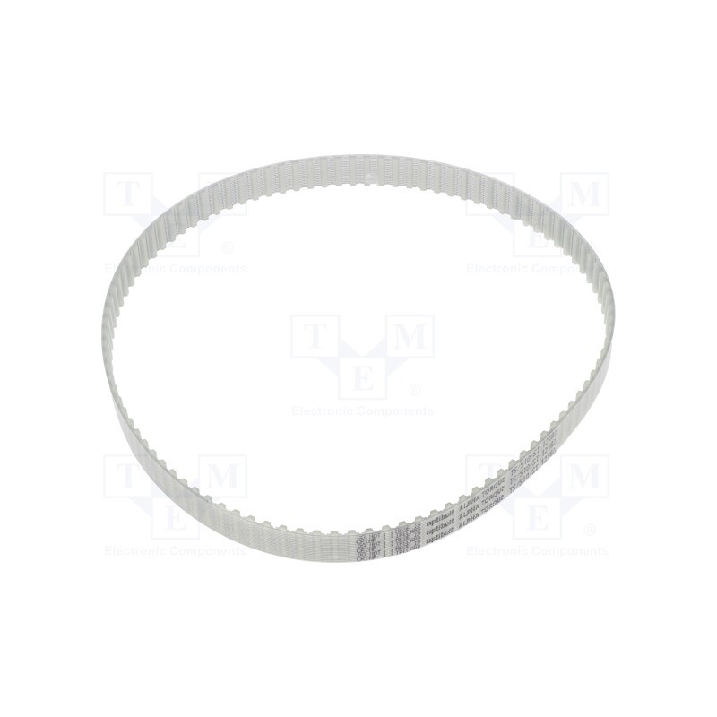 1 pcs x OPTIBELT - T5 510 1277ZA - Timing belt, T5, W: 12mm, H: 2.2mm, Lw: 510mm, Tooth height: 1.2mm