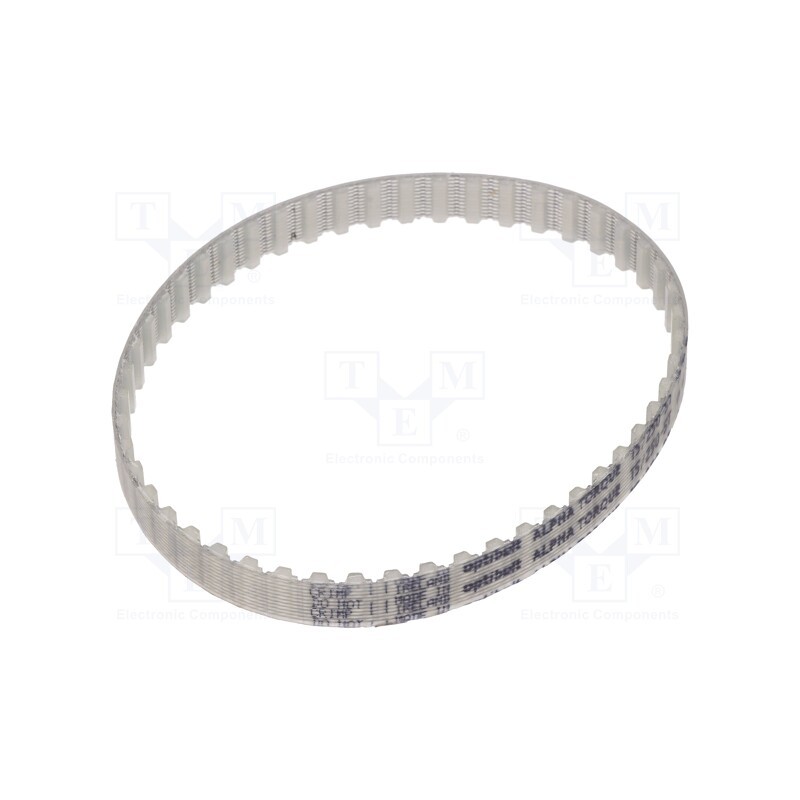1 pcs x OPTIBELT - T5 250 877ZA - Timing belt, T5, W: 8mm, H: 2.2mm, Lw: 250mm, Tooth height: 1.2mm