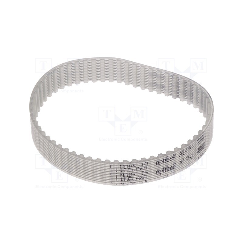 1 pcs x OPTIBELT - T2,5 150 877ZA - Timing belt, T2.5, W: 8mm, H: 1.3mm, Lw: 150mm, Tooth height: 0.7mm