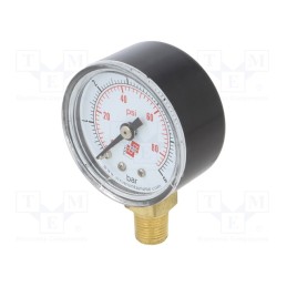 1 pcs x PNEUMAT-M40A.PL006G18 - Manometer, 0÷6bar, non-aggressive liquids,inert gases, 40mm