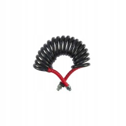 Spiral connection cable, red polyamed sheath