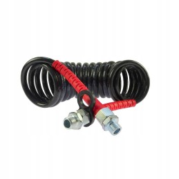 Spiral connection cable, red polyamed sheath