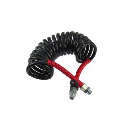 Spiral connection cable, red polyamed sheath