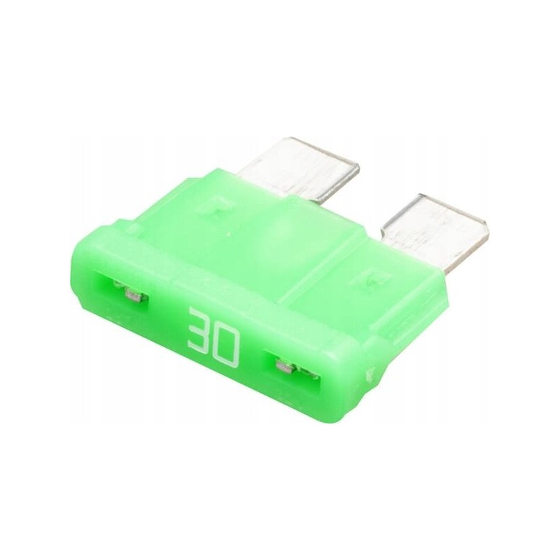 Blade fuse 32v 30a l 18 6mm green 1 pc