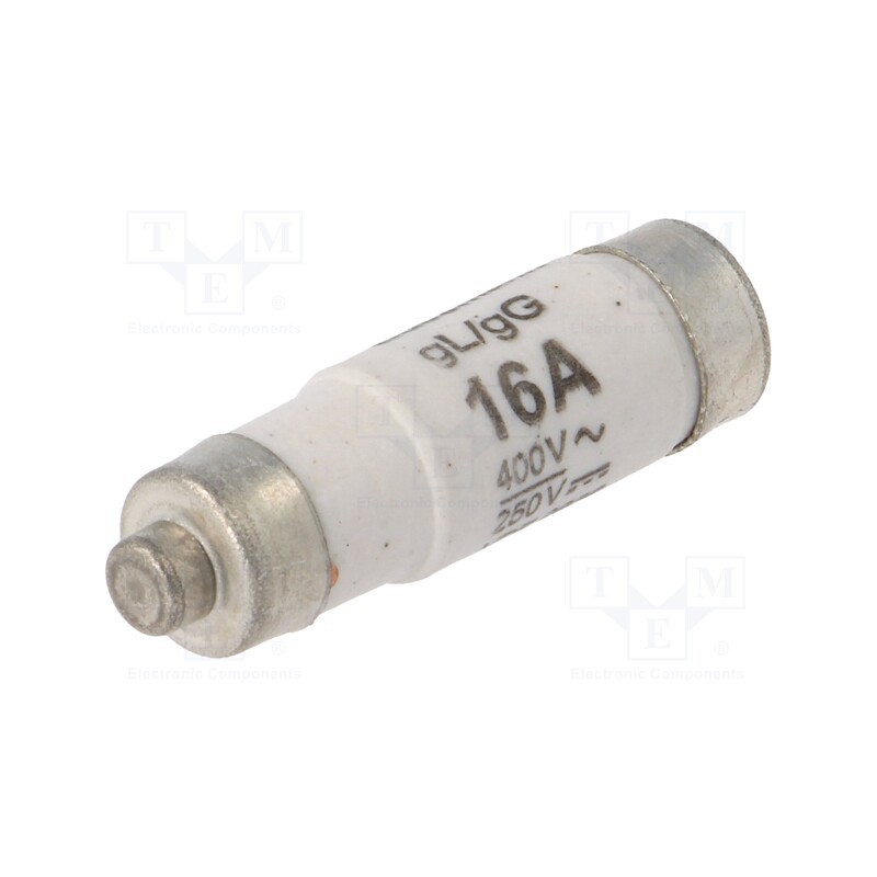1 pcs x BUSSMANN - 16NZ01 - Fuse: fuse, 16A, 400VAC, 250VDC, ceramic,industrial, D01