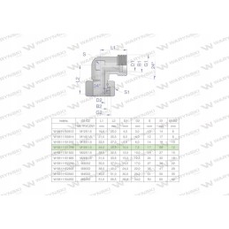 Metric hydraulic elbow AB M18x1 5 Warynski