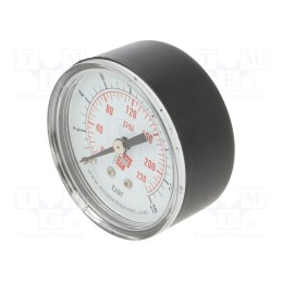 1 pcs x PNEUMAT-M50A.PL016G14 - Manometer, 0÷16bar, non-aggressive liquids,inert gases, 50mm