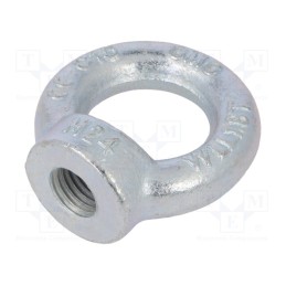 1 pcs x DROMET - NZU24 - Lifting eye nut, eye, M24, steel, Plating: zinc, DIN 582, 50mm