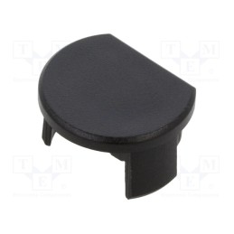 2 pcs x KLUu015a - C24203C07 - Cap for LED profiles, black, OLEK