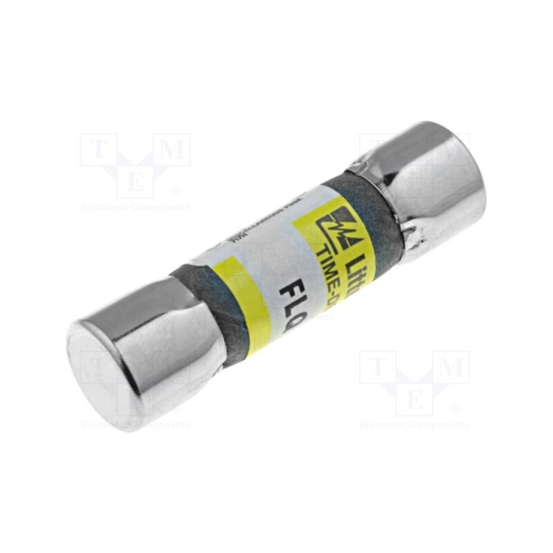 1 pcs x LITTELFUSE - 0FLQ.500T - Fuse: fuse, time-lag, 500mA, 500VAC, 10.3x38mm