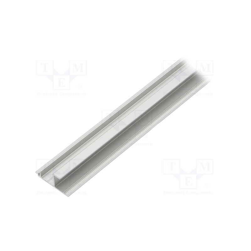 1 pcs x TOPMET - F9000120 - Profiles for LED modules, natural, L: 1m, WAY10, aluminium