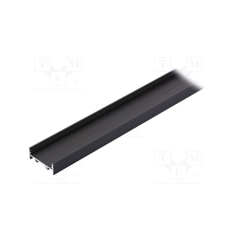 1 pcs x TOPMET - V3010021 - Profiles for LED modules, black, L: 1m, VARIO30-01, aluminium
