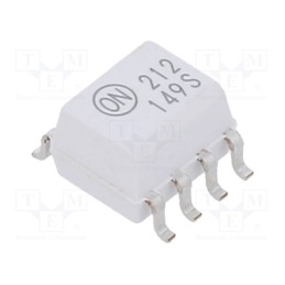1 pcs x ONSEMI - MOC212M - Optocoupler, SMD, Ch: 1, OUT: transistor, Uinsul: 2.5kV, Uce: 30V, SO8