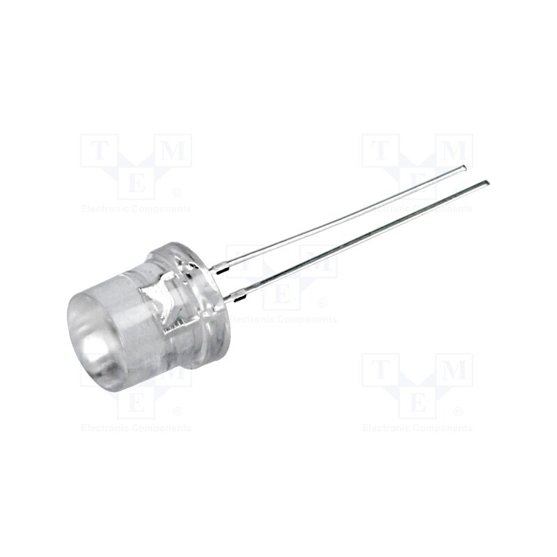 1 pcs x OPTOSUPPLY - OSW5DK82E1A - LED, 8mm, white cold, 3000÷4200mcd, 140°, Front: flat, 2.9÷3.6V