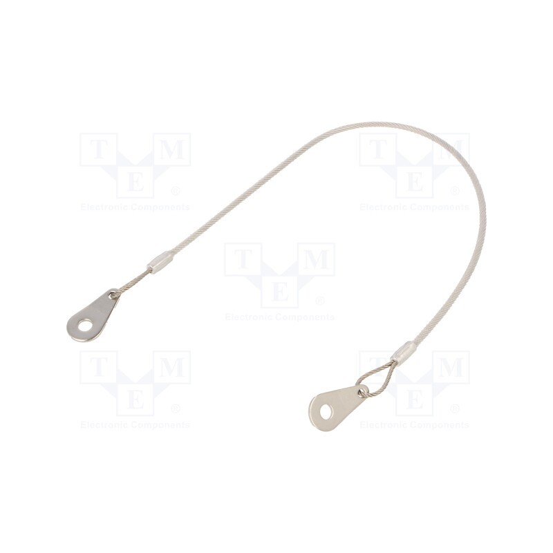 1 pcs x ELESA+GANTER - GN 111.2-320-C-TR - Retaining cable, Plating: PVC, stainless steel, 320mm