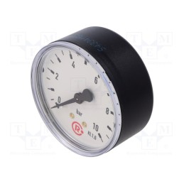 1 pcs x PNEUMAT-217-K - Manometer, 0÷10bar, 63mm, non-aggressive liquids,inert gases