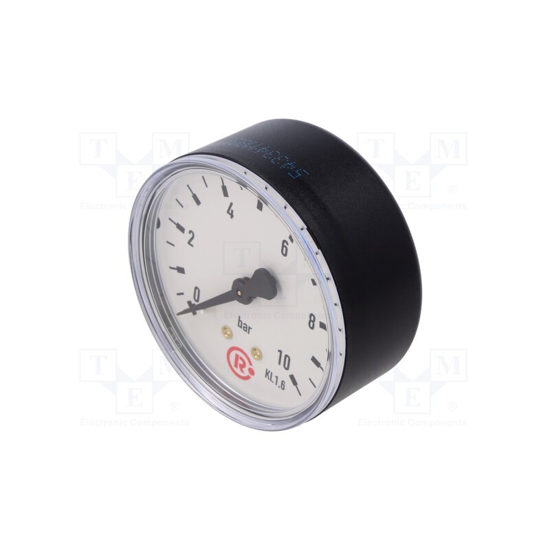 1 pcs x PNEUMAT-217-K - Manometer, 0÷10bar, 63mm, non-aggressive liquids,inert gases