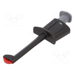 1 pcs x ELECTRO-PJP - 6001-IEC-SW - Clip-on probe, hook type, 20A, black, Grip capac: max.12.3mm, 4mm