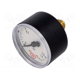 1 pcs x PNEUMAT-202-K - Manometer, 0÷1.6bar, 50mm, non-aggressive liquids,inert gases