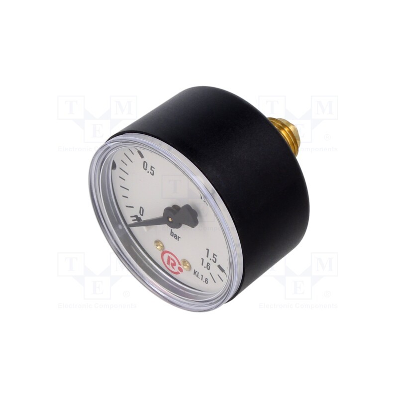 1 pcs x PNEUMAT-202-K - Manometer, 0÷1.6bar, 50mm, non-aggressive liquids,inert gases