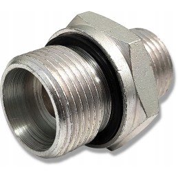 Straight hydraulic connection with nipple seal 18 1 2